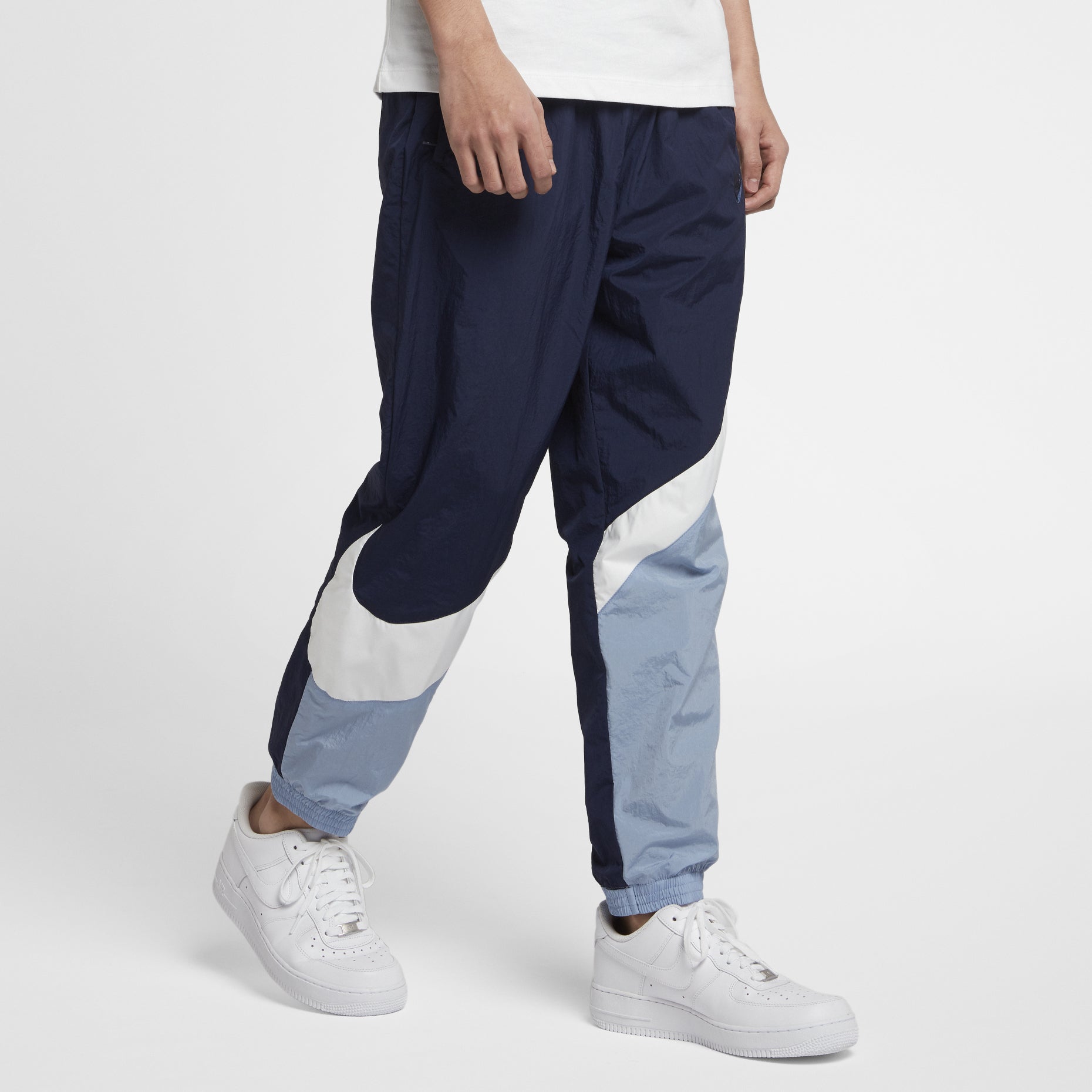 Men's Nike Large Sports Woven Blue Long Pants/Trousers AR9895-451