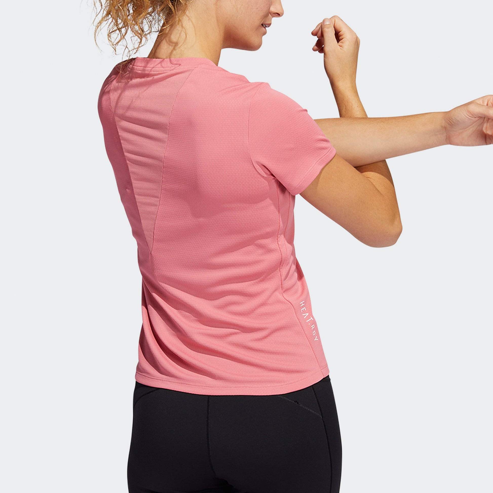 (WMNS) adidas Heat.RDY Focus T-Shirt Asia Sizing 'Pink' H20745