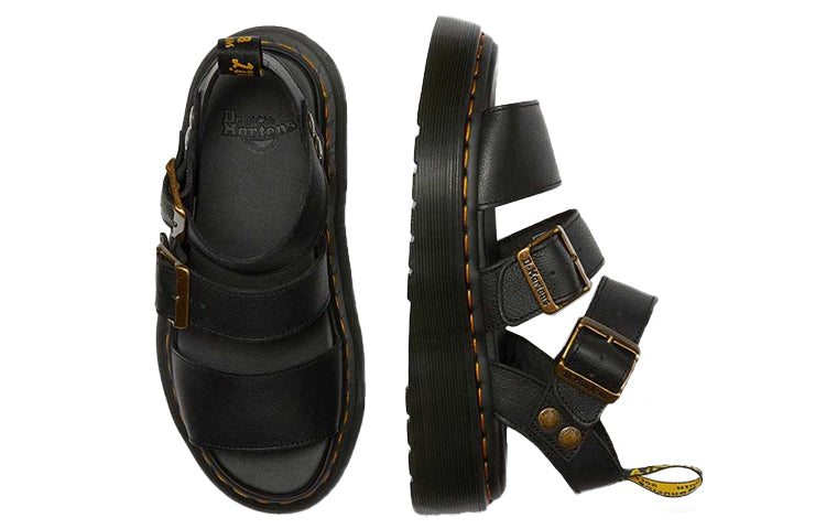 (WMNS) Dr. Martens Gryphon Sandals Black 25720001
