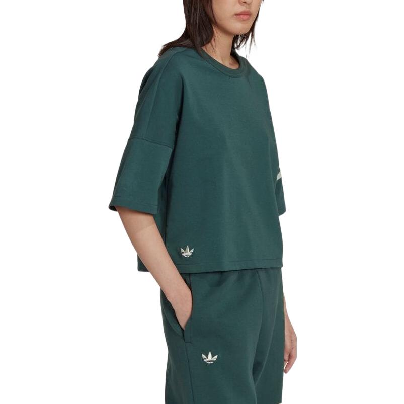 (WMNS) adidas Adicolor Neuclassics T-Shirt Asia Sizing 'Green' HS6774