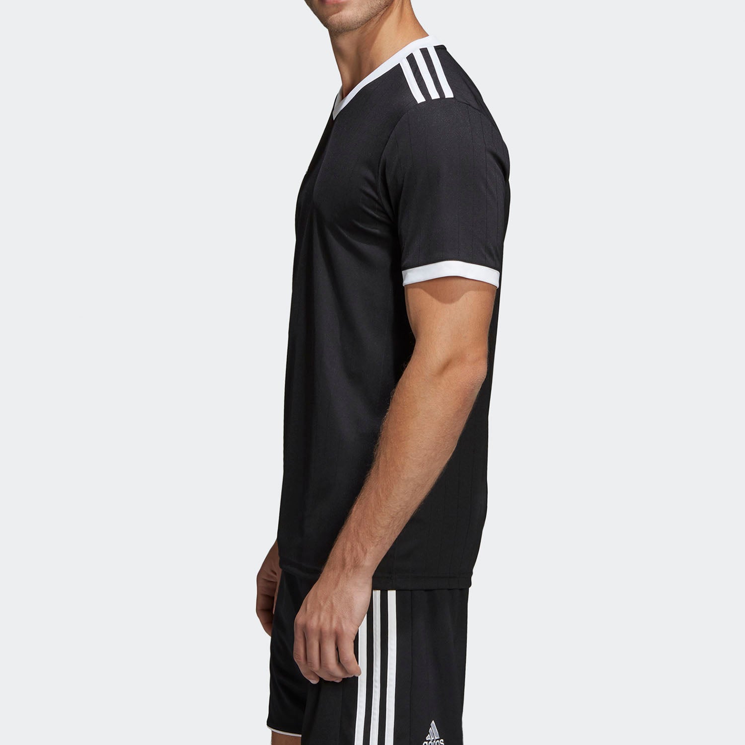 Men's adidas Athleisure Casual Sports Training Short Sleeve Black T-Shirt CE8934
