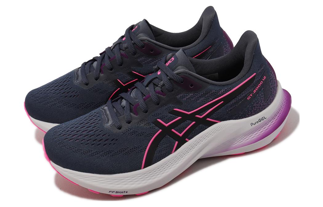 (WMNS) ASICS GT-2000 12 D Wide 'Navy Pink' 1012B504022