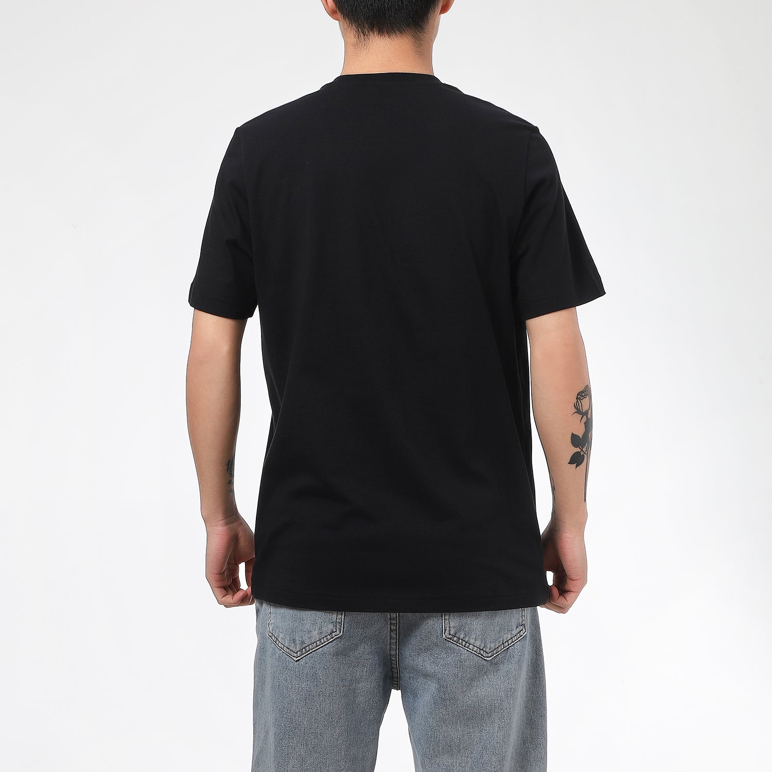 adidas Causual Sports Round Collar Printing Male Black GL3709