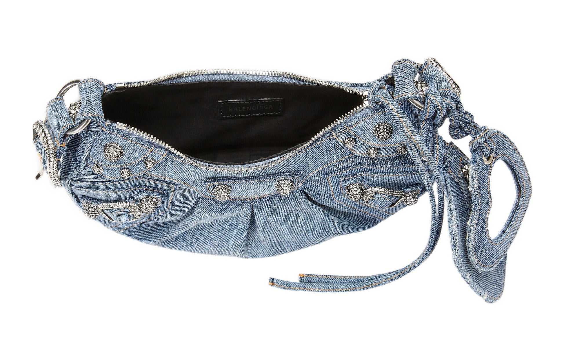 (WMNS) Balenciaga Le Cagole Xs Denim Shoulder Bag 'Blue' 6713092109U4715