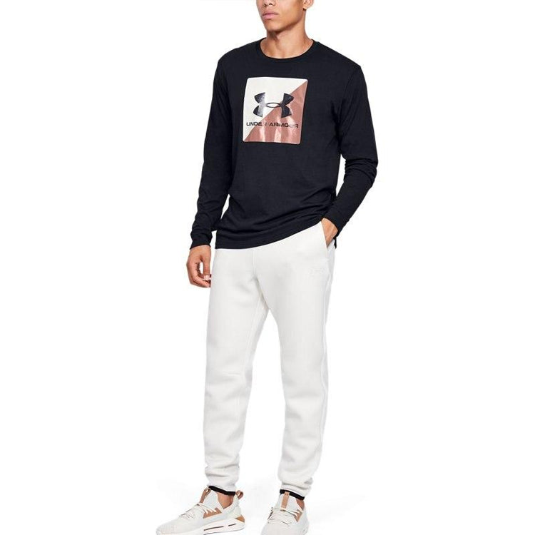 Under Armour Boxed Sportstyle Half Long-Sleeve T-shirt 'Black' 1351624-001