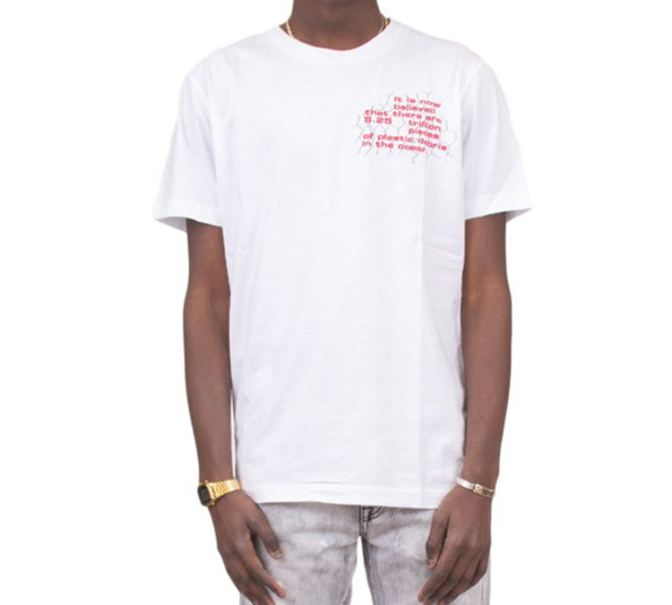 Off-White Alphabet Slogan Printing Short Sleeve White OMAA027S201850060188