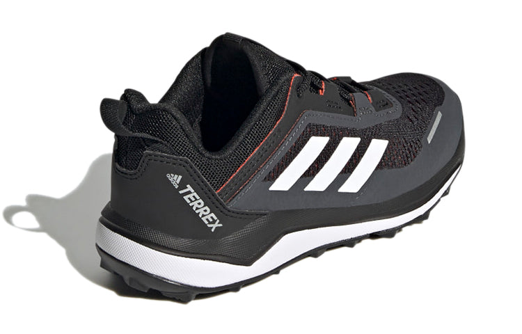 (GS) adidas Terrex Agravic Flow Primegreen Trail Running J 'Black White' FX4101