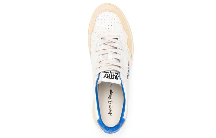Autry Medalist Low Super Vintage Sneakers 'White Blue' AVLM-YL03