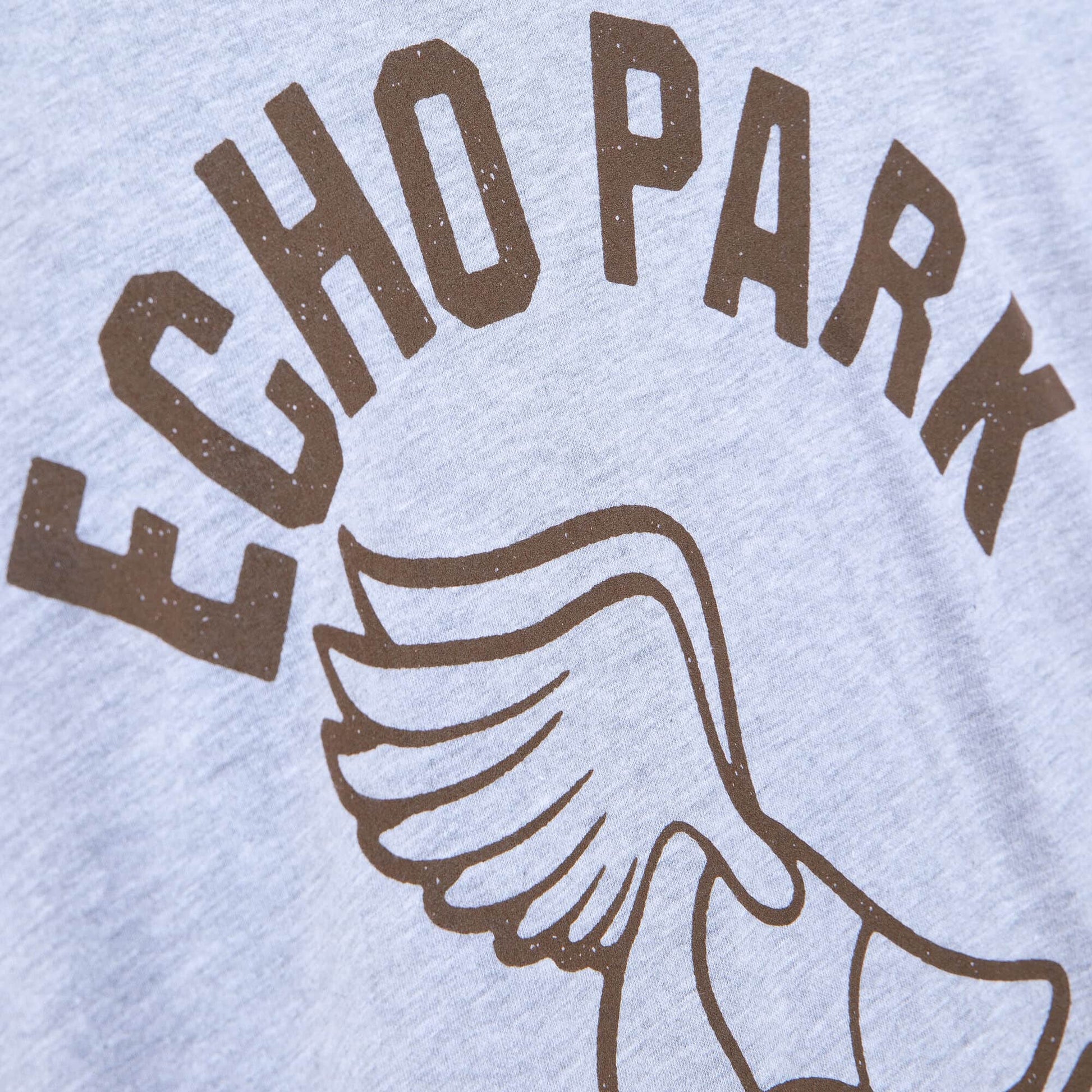 Mitchell & Ness x Fred Segal Echo Park Track T-shirt 'Grey' BMTRDD20071-MNNWHIT