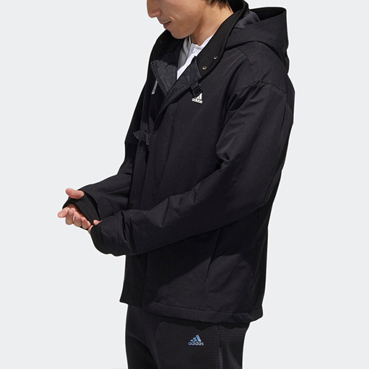 Men's adidas WJ HTT Casual Sports Black Jacket GM4464