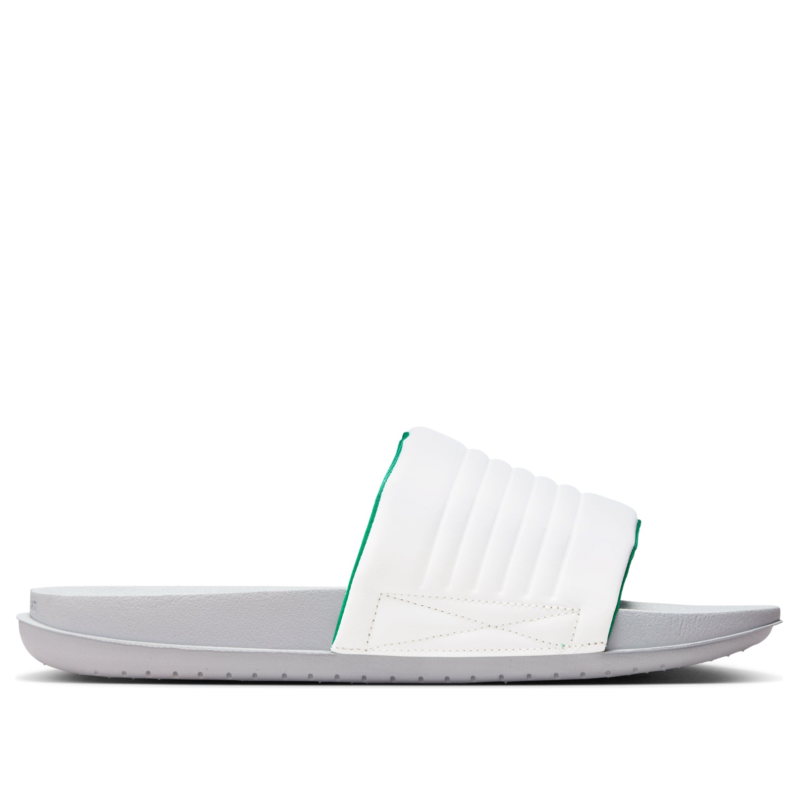 Nike Offcourt Slides 'Wolf Grey White Green Strike' DQ9624-007
