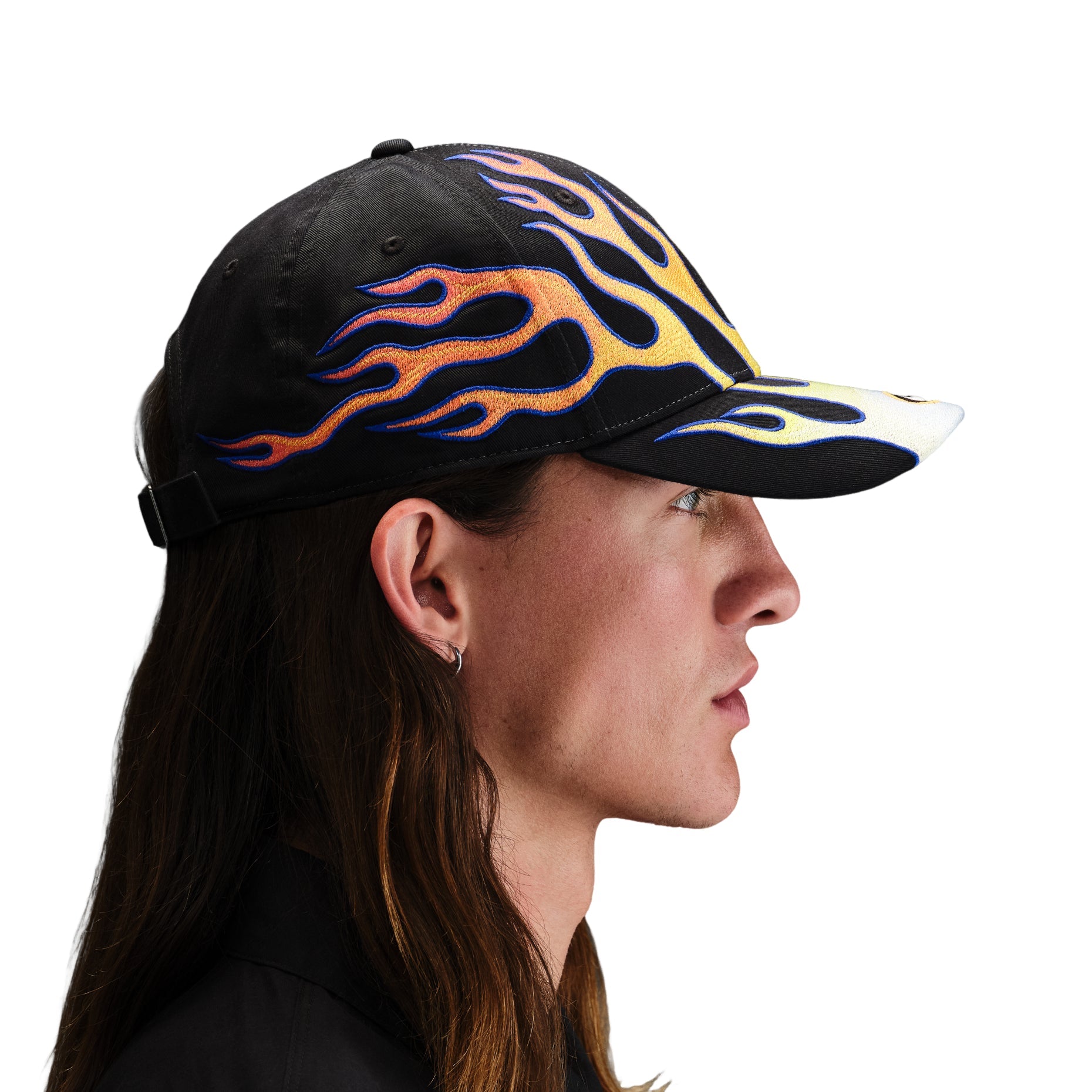 Nike Club Cap Structured OG Flame Cap 'Black Orange' HV6642-010