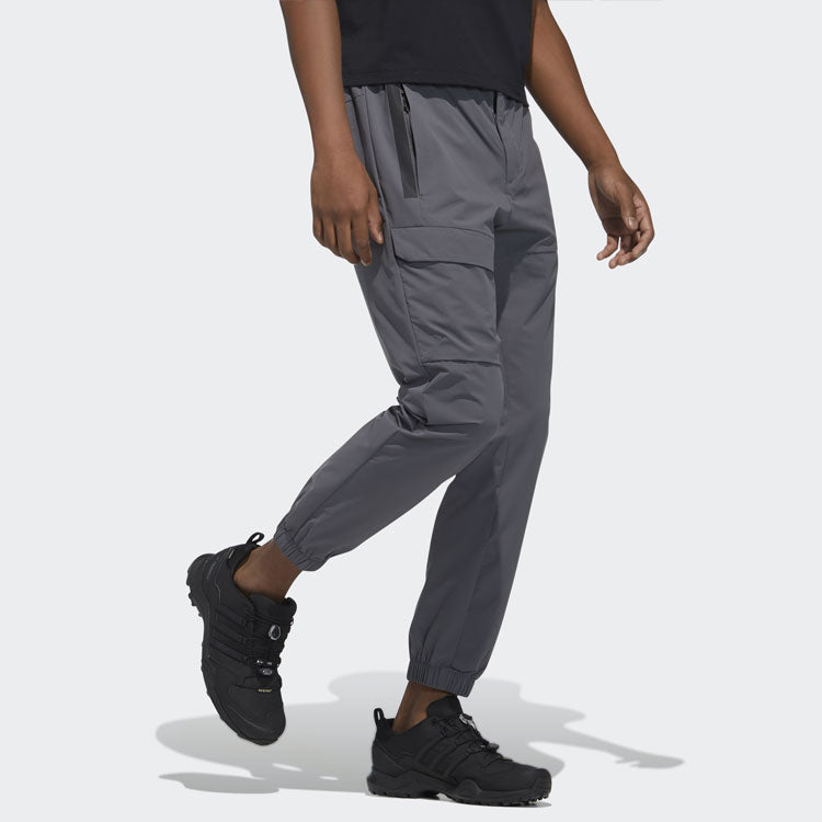adidas Belt Jg Pant Outdoor Casual Bundle Feet Sports Pants Gray GN7357
