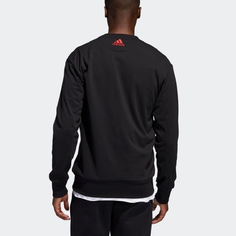 adidas Basketball Sports Round Neck Pullover Black FH7746