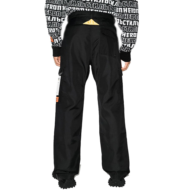 HERON PRESTON X Caterpillar Cargo Pants 'Black' HMCA032F20FAB0011000