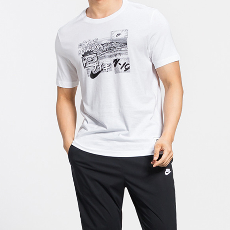 Nike Men's Sportswear Nike Air Max Comic Print Short Sleeve White BV7584-100