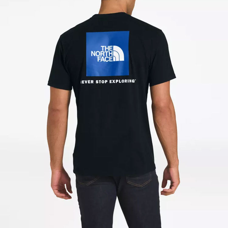 THE NORTH FACE Box Logo Tee Classic Printing Short Sleeve Couple Style Black NF0A3YCYG37