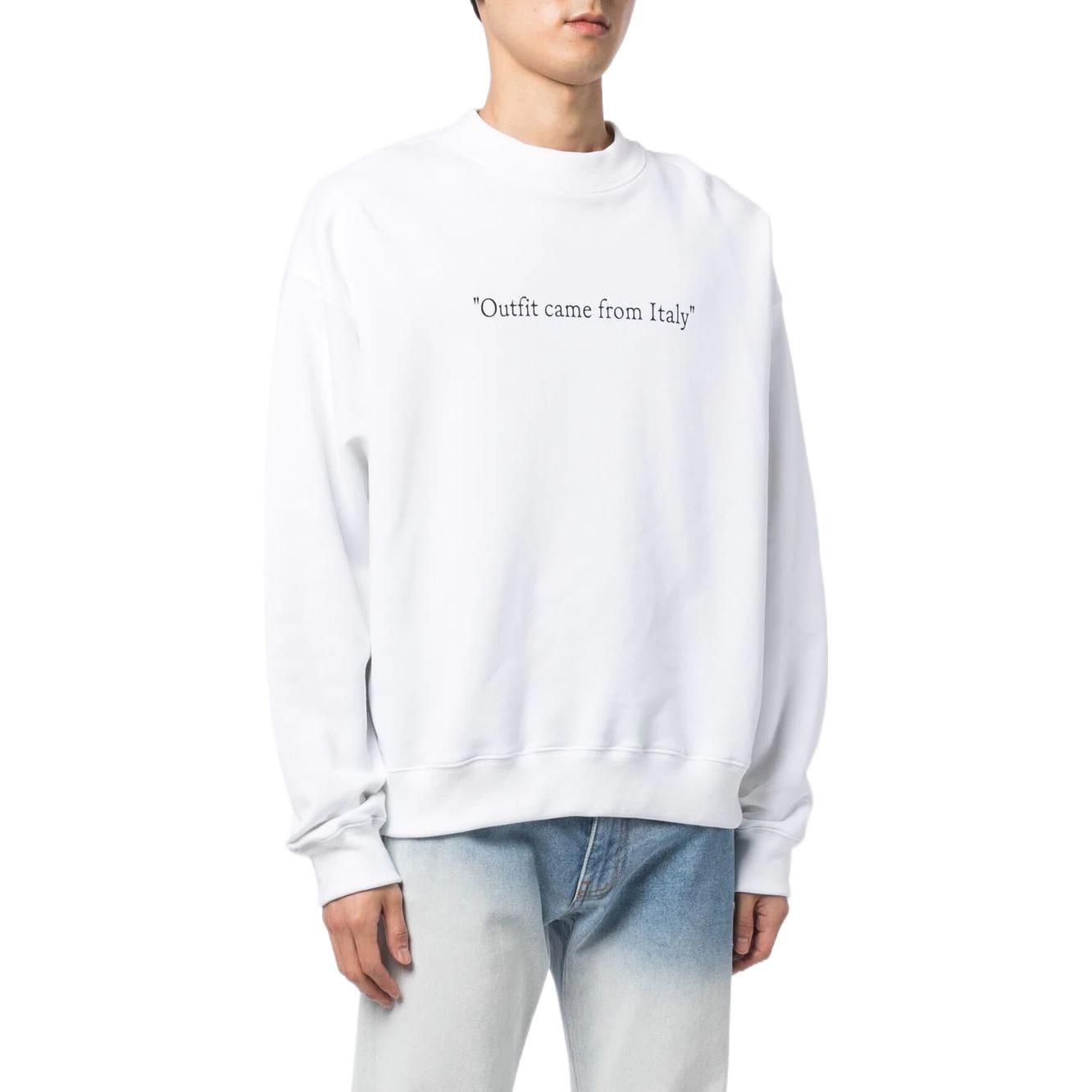 Off-White SS23 Sweatshirt 'White' OMBA054C99FLE00501100110
