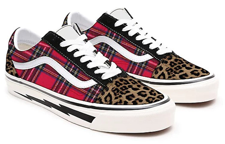 Vans Customs Patchwork Old Skool Red/Black Multi-Color VN0A3CST027