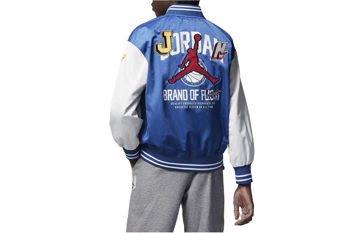 (GS) Air Jordan Leather Jacket 'Blue' FJ5347-485