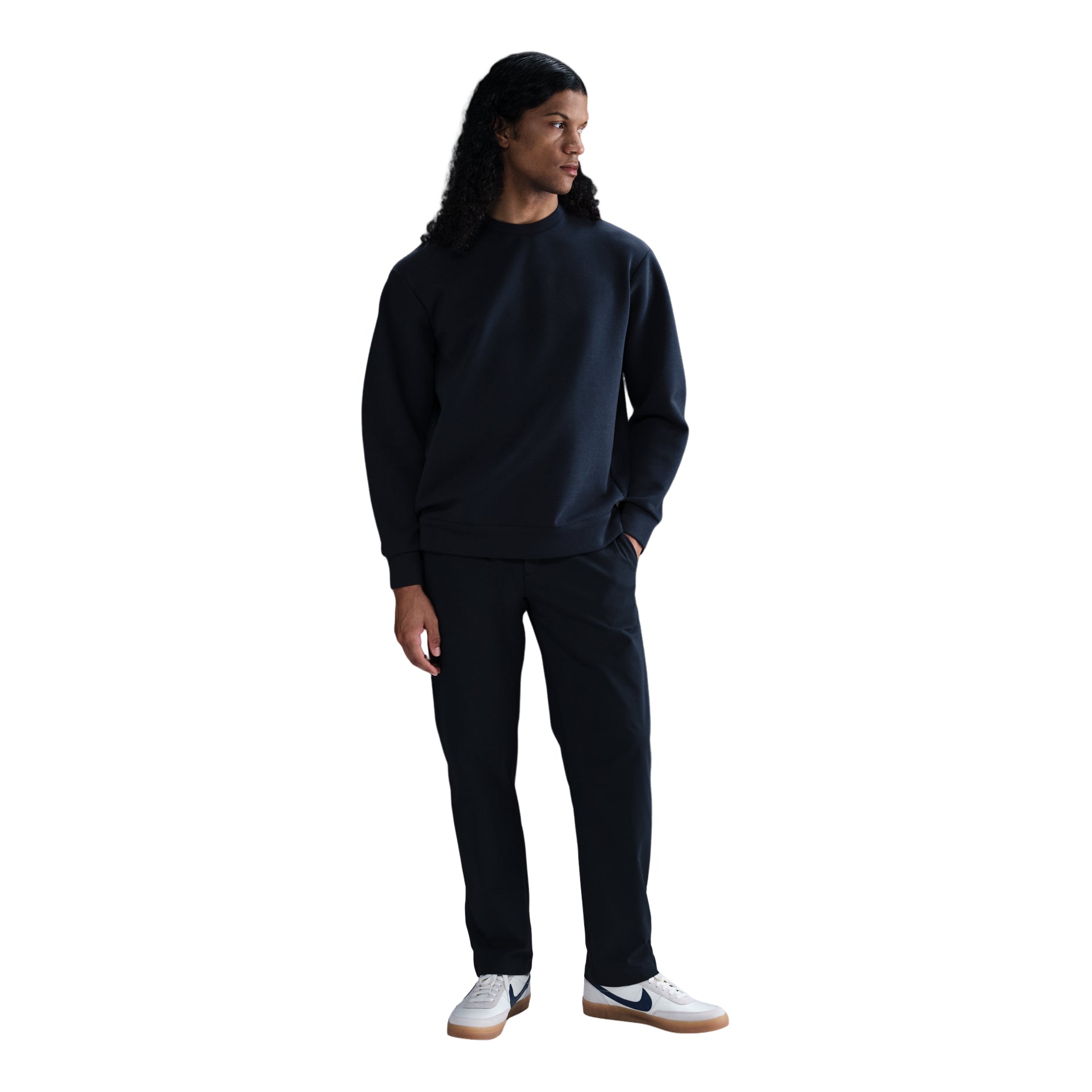 Nike 24.7 Impossiblysoft Dri-FIT Crew Asia Sizing 'Obsidian' HQ6965-451