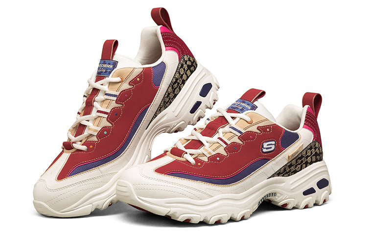 Skechers D'lites 2021 New Year White/Red 666169-MULT