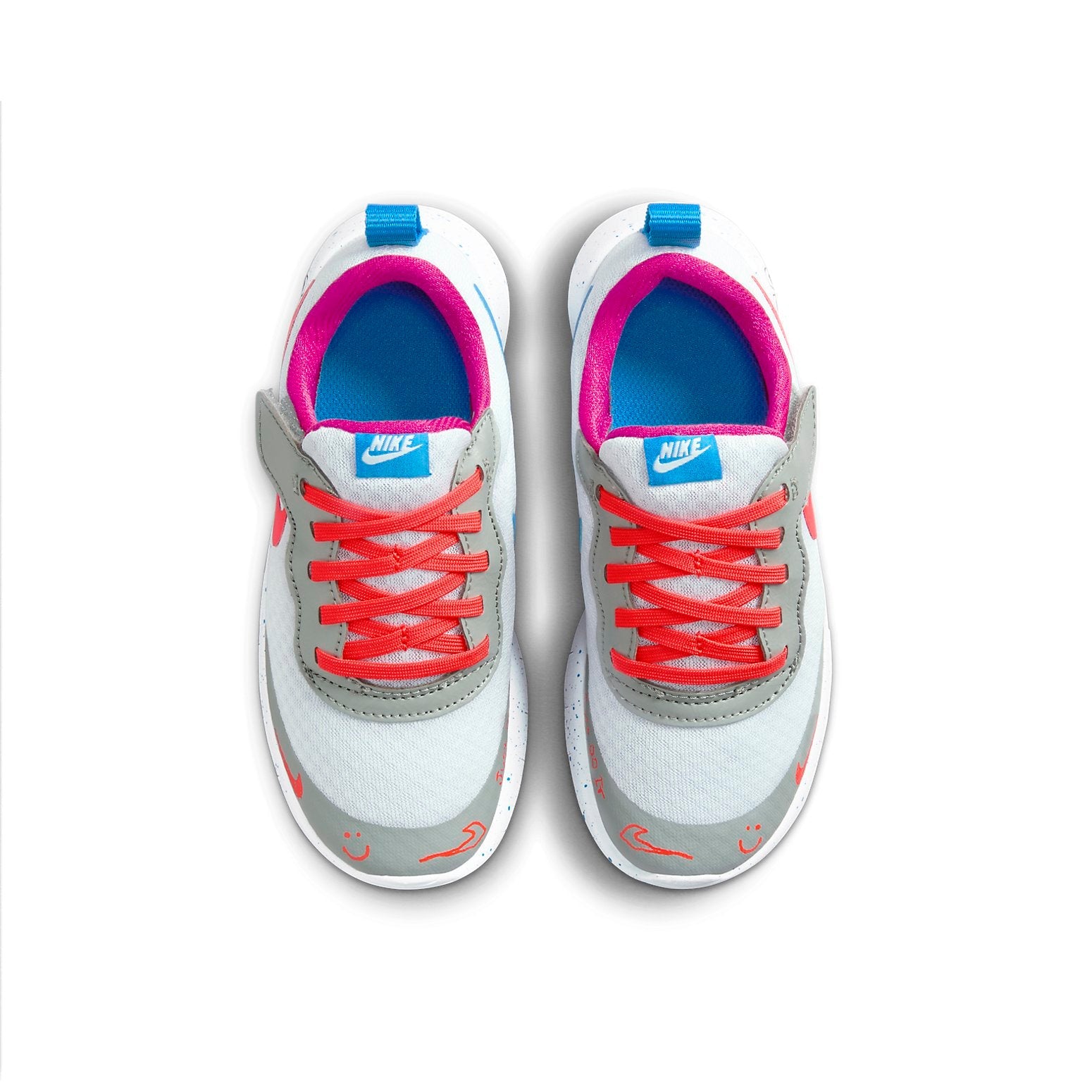 (PS) Nike Tanjun EZ LIL Shoes 'Grey Blue Orange' FD5378-400