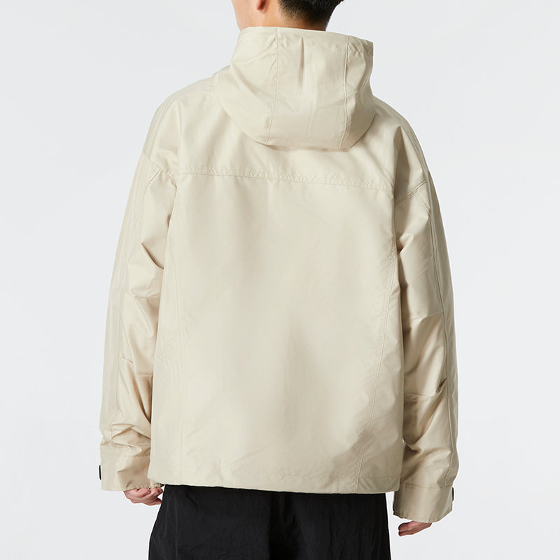 Men's adidas U Util Wb3 Stripe Athleisure Casual Sports Hooded Jacket Khaki HM3820