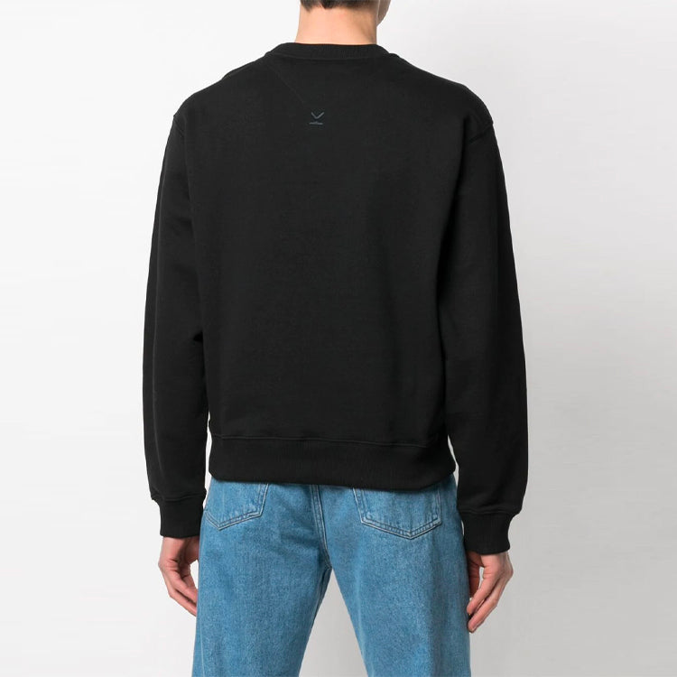 Men's KENZO x Kansaiyamamoto SS21 Crossover Tiger Printing Pattern Round Neck Pullover Black FB55SW0104ML-99