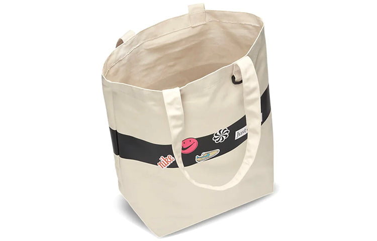 Nike Heritage Tote Bag 'Natural White Light Current Blue' BA6447-110