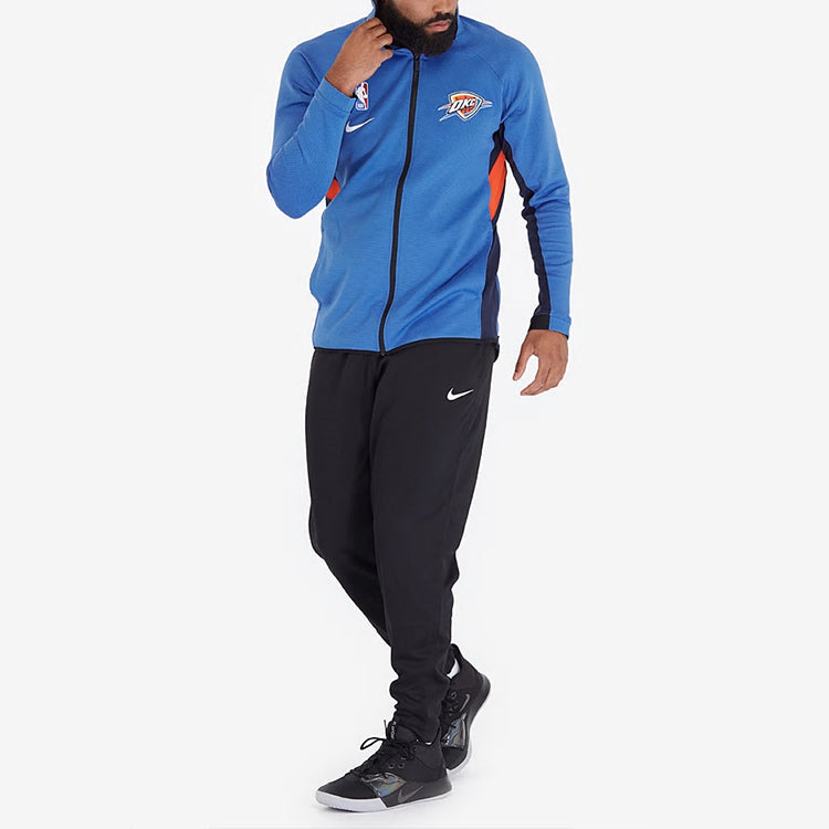 Men's Nike NBA 19/ Season Thunder Jersey Jacket Blue AT8484-403