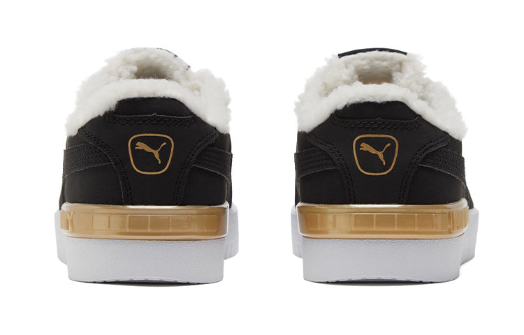 (WMNS) PUMA Jada Teddy Ws Fleece Lined Skateboarding Shoes Black 382703-01