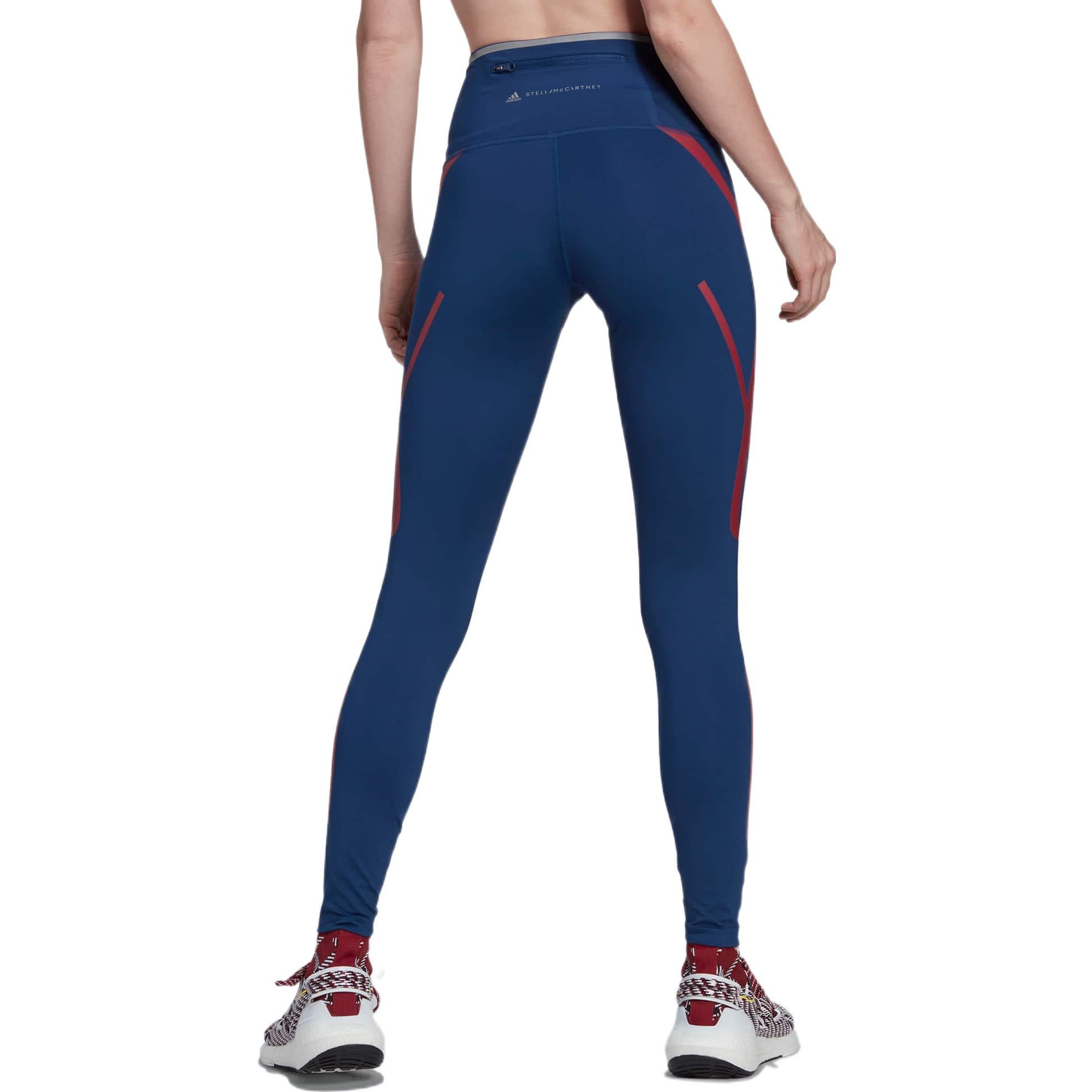 (WMNS) adidas by Stella McCartney TruePace Running Leggings Asia Sizing 'Navy Red' HI6137