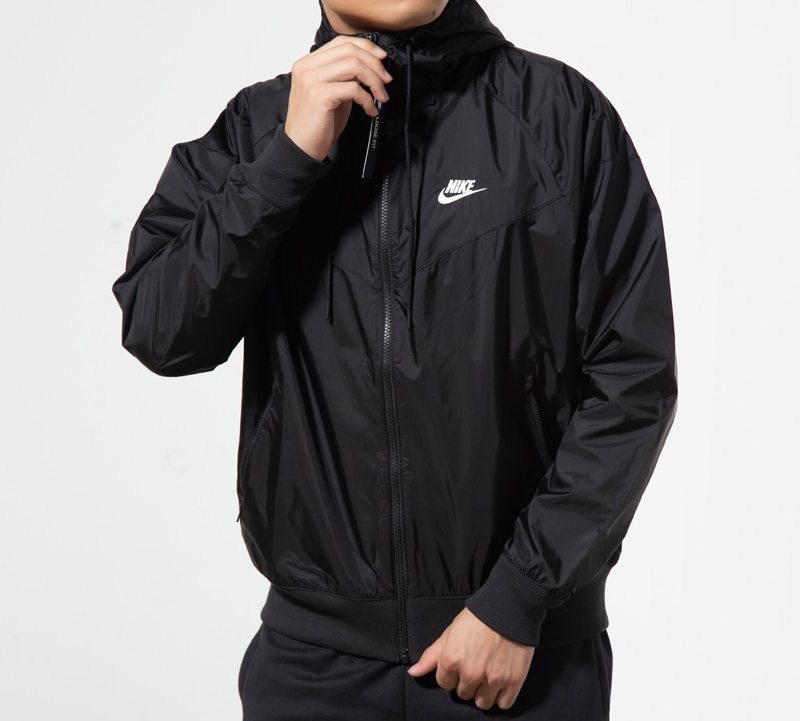 Nike Outdoor Sports Zipper Windproof Casual Jacket Black AR2192-010