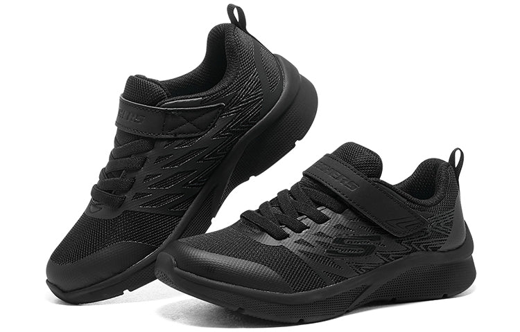 (GS) Skechers Microspec - Never Late 'Core Black' 302617L-BBK