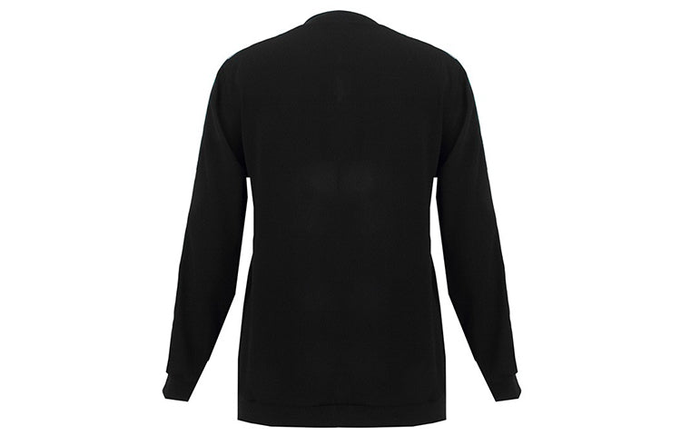 (WMNS) KENZO Embroidered Logo Long Sleeves Hoodie Black F752TO0105AC-99