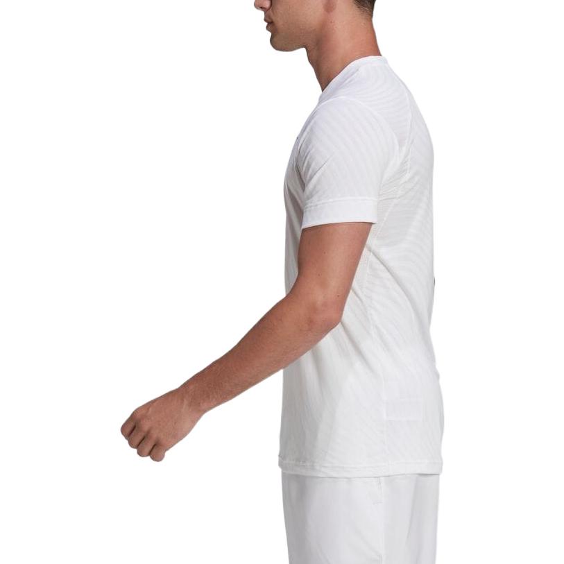 adidas Solid Color Logo Printing Round Neck Short Sleeve White HB9144