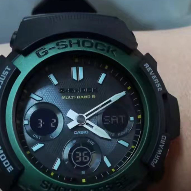 CASIO G-Shock Analog-Digital 'Black Green' AWG-M100SF-1A3PR