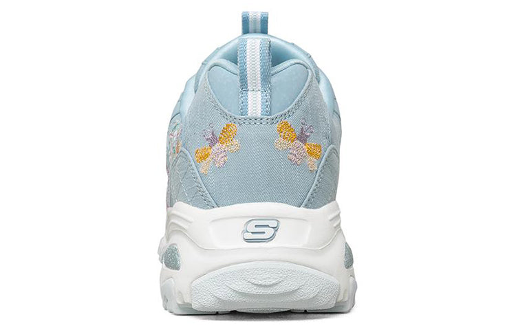 (WMNS) Skechers D'Lites 1.0 Low-TopRunning Shoes Blue 149465-BLU