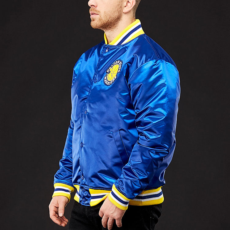 Mitchell & Ness x NBA Golden State Warrior Jacket 'Blue' 6390310AGSWIH-171593