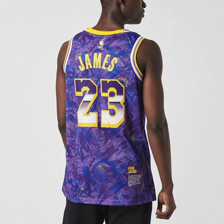 Nike NBA Retro Basketball Vest SW Fan Edition LeBron James 23 Purple DA6951-504