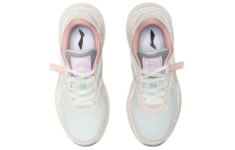 (WMNS) Li-Ning Candle Dragon 'White Light Blue Pink' AGCQ424-3