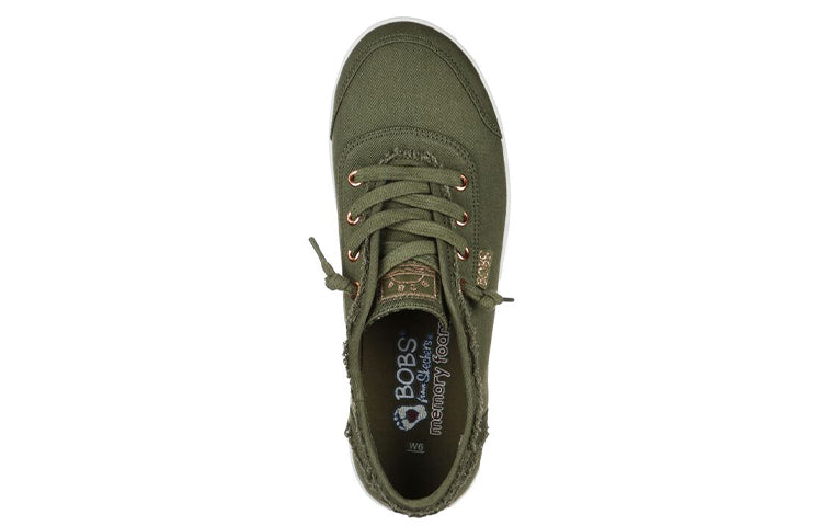 (WMNS) Skechers Bob's B Cute Low-Top Sneakers Green 33492-OLV