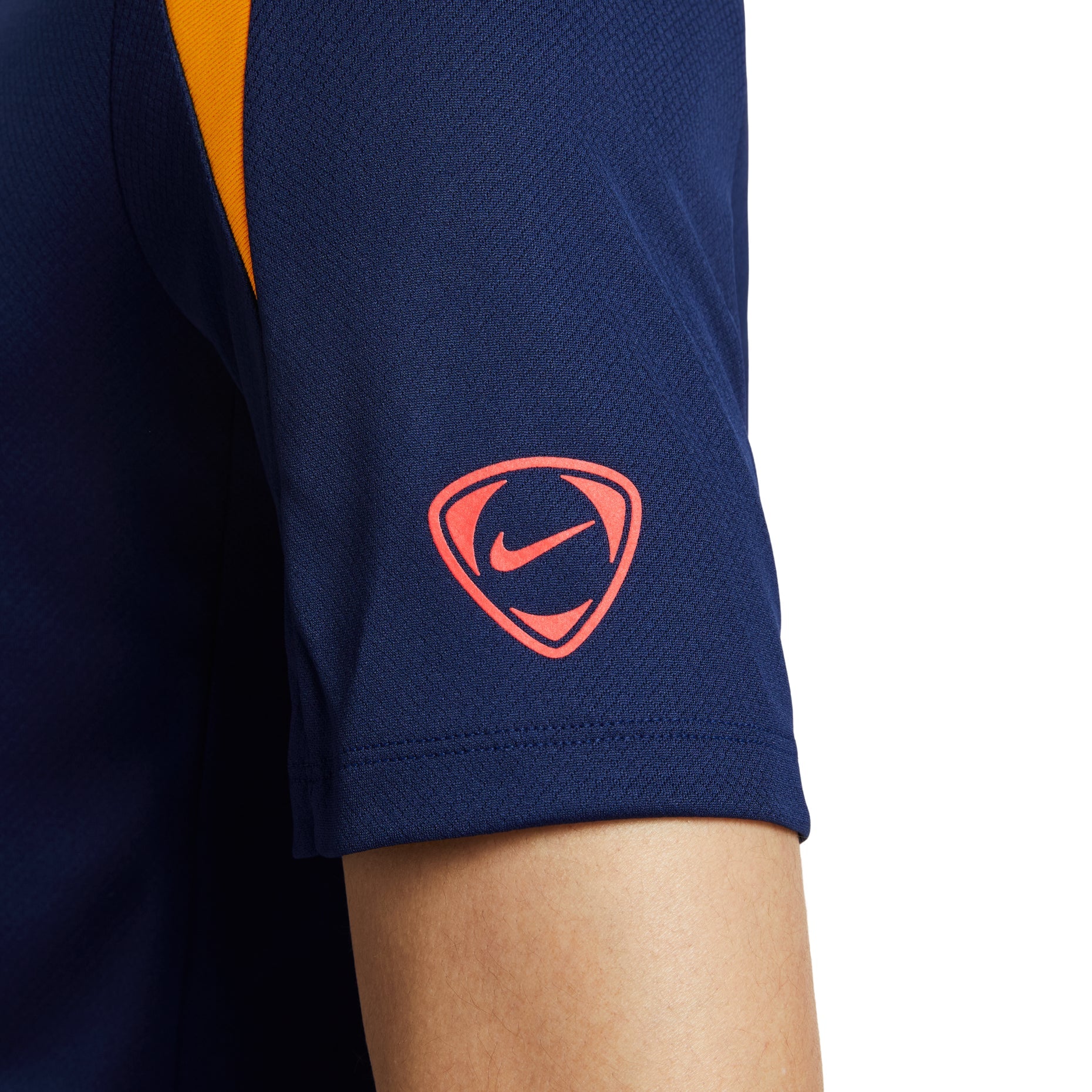 Nike Strike Dri-Fit Short-Sleeve Soccer Top 'Blue Void Laser Orange' HV6401-492