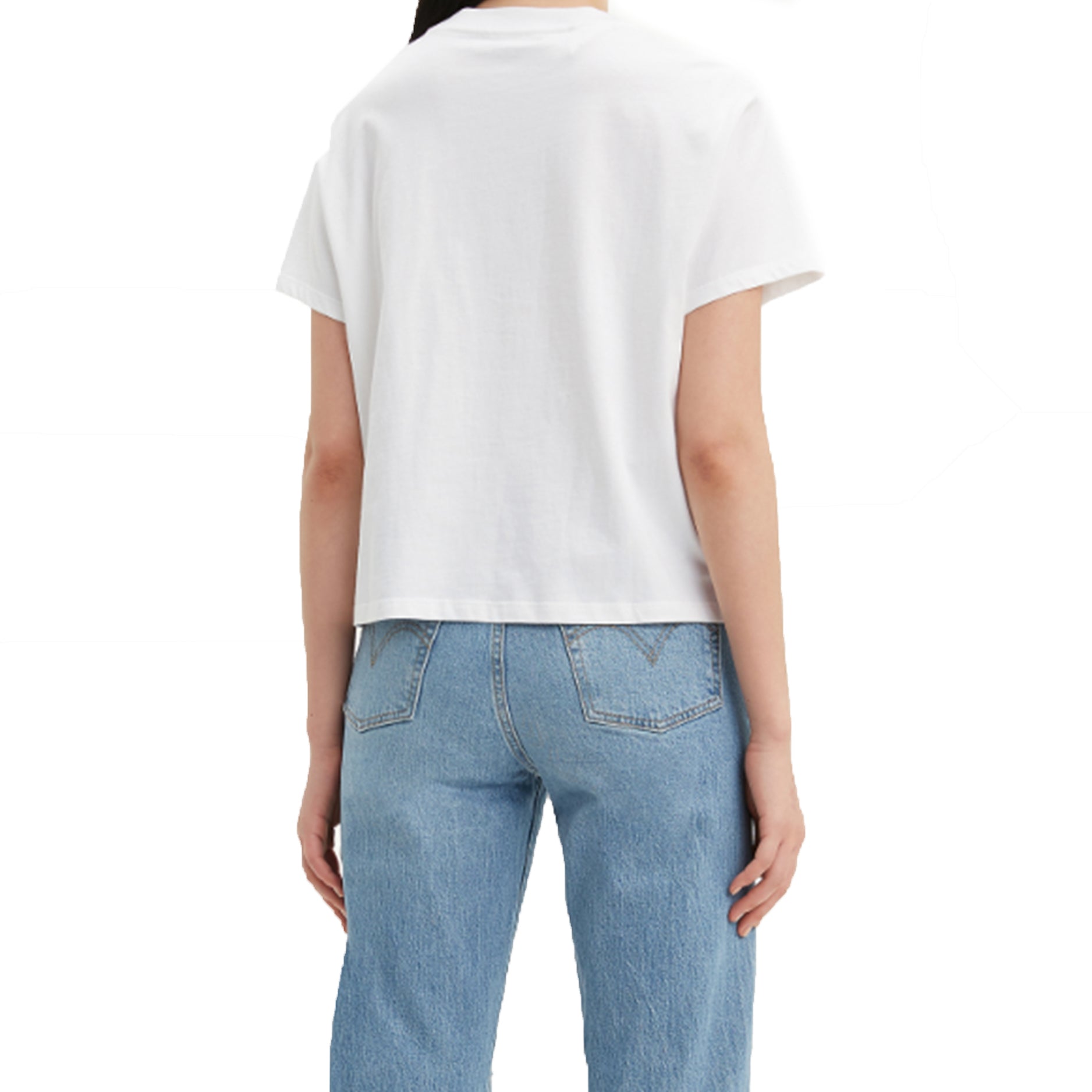 Levis SS20 Casual Pure Cotton BOX LOGO Short Sleeve White 69973-0076