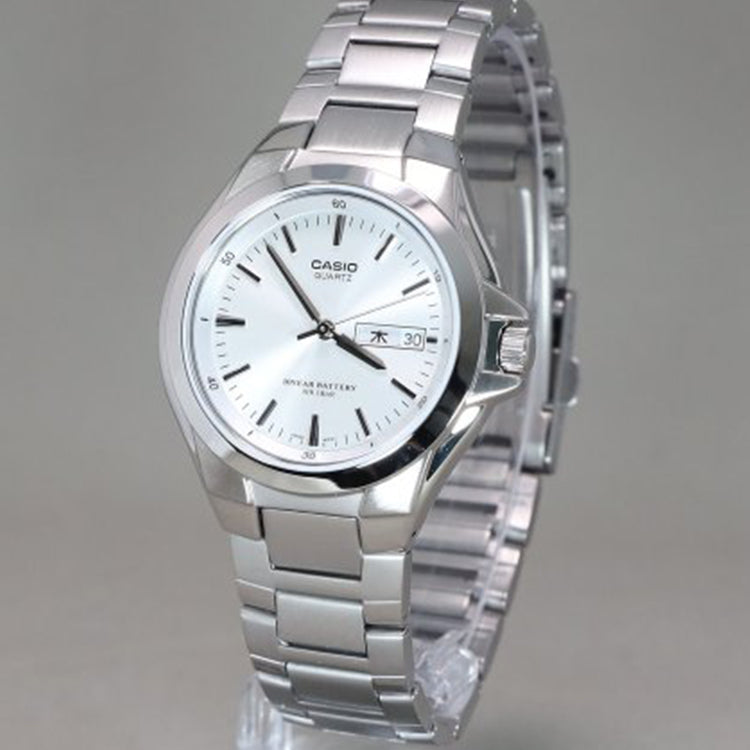 Men's CASIO Analogue Series waterproof quartz Watch 40mm Stainless Steel Strap Mens MTP-1228D-7A