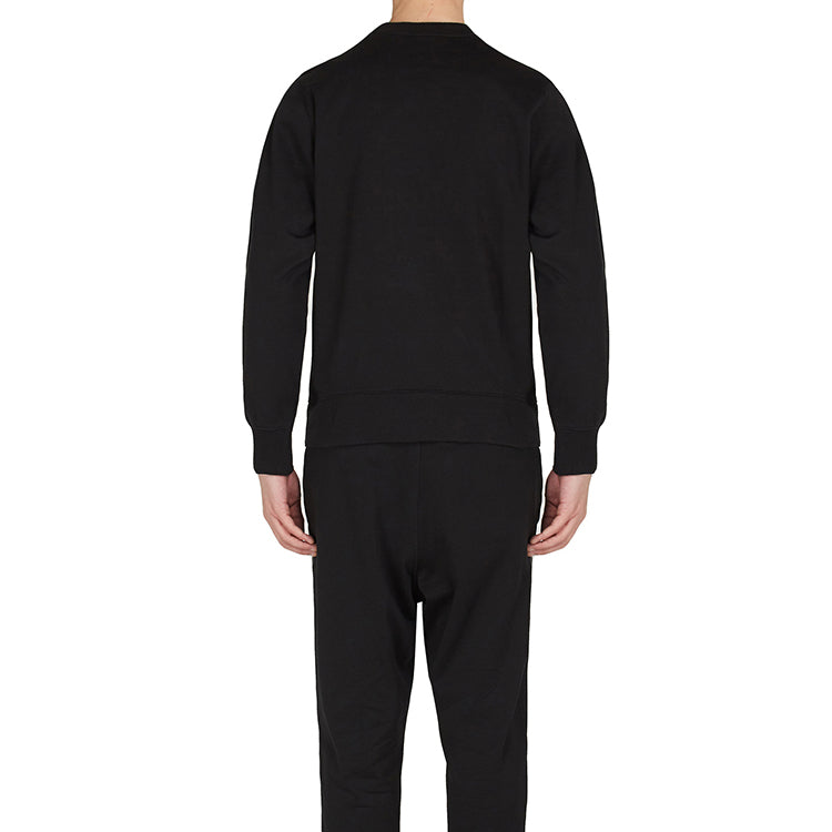 Men's Y-3 Casual Logo Round Neck Pure Cotton Black CY6927