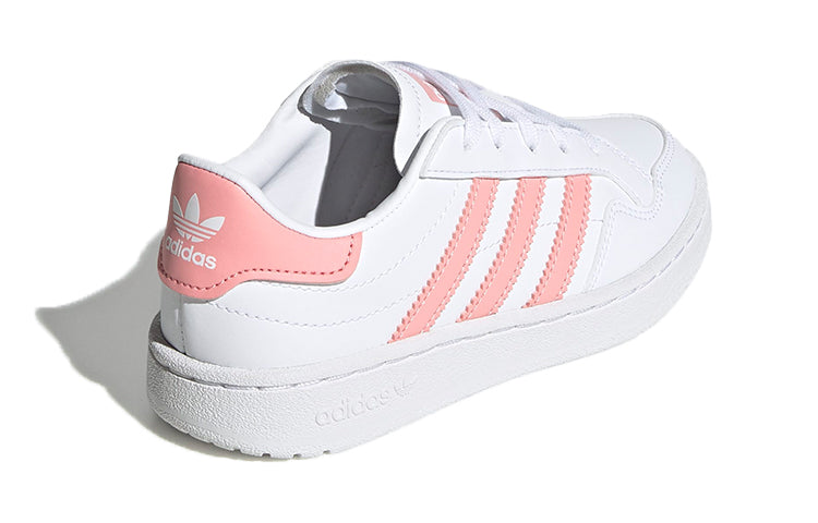 (PS) adidas originals Team Court Shoes White/Pink EF6823