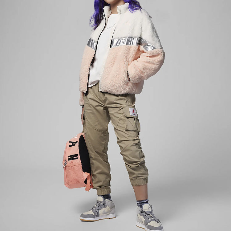 (GS) Air Jordan Fleece Jacket 'Pink' FD5041-133