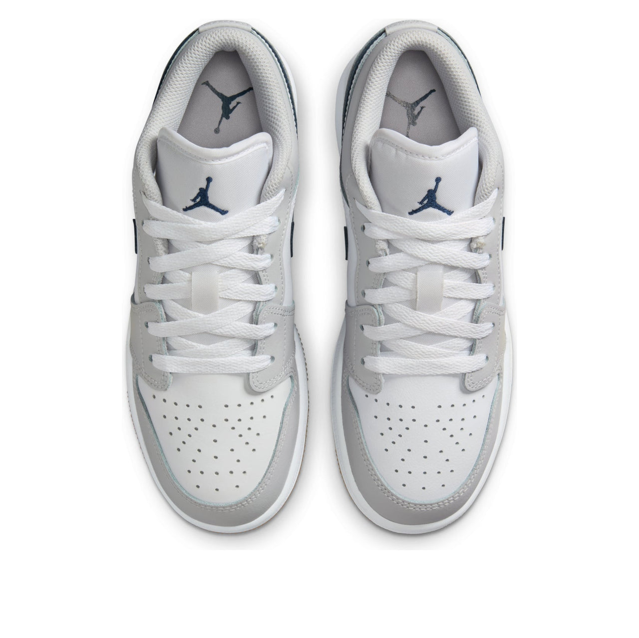 (GS) Air Jordan 1 Low 'White Neutral Grey Gum Midnight Navy' 553560-146